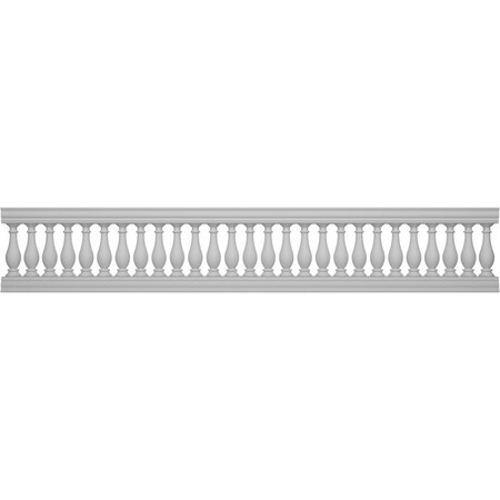 Ekena Millwork Fiberthane Legacy Balustrade Railing Kit, Style N (6 1/4" On-Center Spacing to Pass 4" Sphere Code) BALK32X168LGN